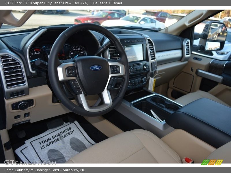  2017 F350 Super Duty Lariat Crew Cab 4x4 Camel Interior