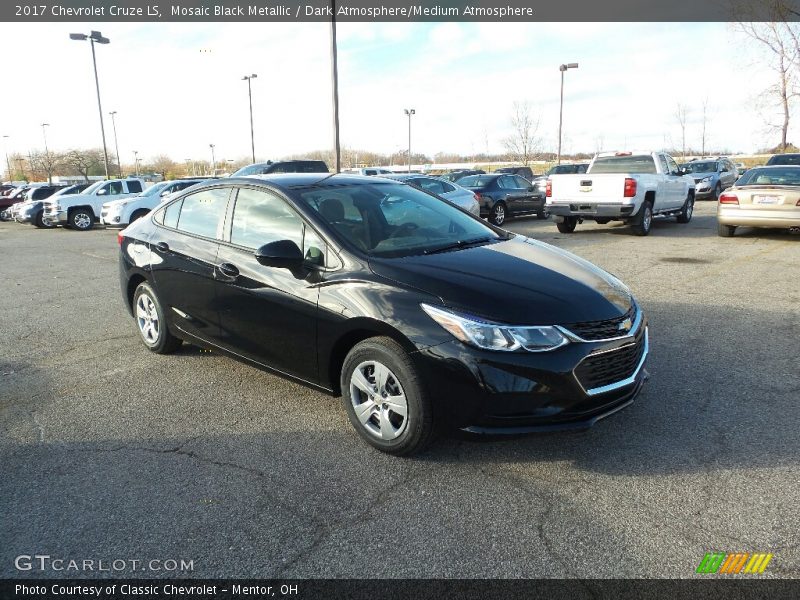 Mosaic Black Metallic / Dark Atmosphere/Medium Atmosphere 2017 Chevrolet Cruze LS