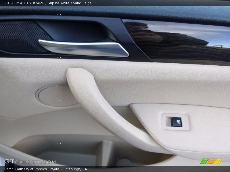 Alpine White / Sand Beige 2014 BMW X3 xDrive28i