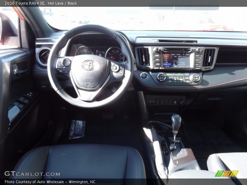 Hot Lava / Black 2016 Toyota RAV4 SE