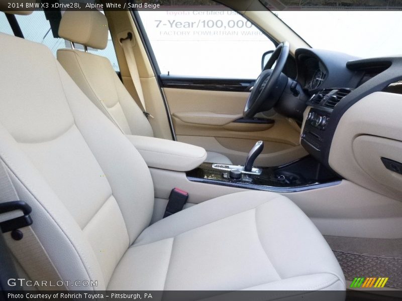 Alpine White / Sand Beige 2014 BMW X3 xDrive28i