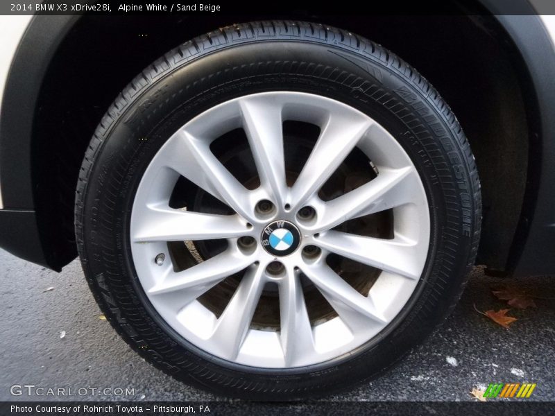 Alpine White / Sand Beige 2014 BMW X3 xDrive28i