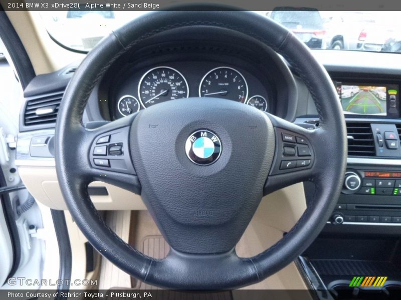 Alpine White / Sand Beige 2014 BMW X3 xDrive28i