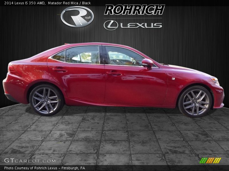 Matador Red Mica / Black 2014 Lexus IS 350 AWD