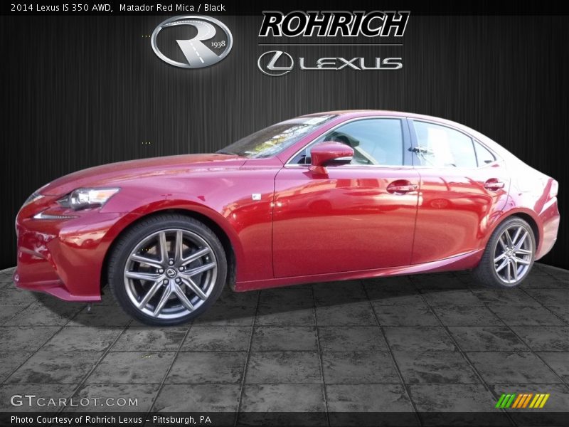 Matador Red Mica / Black 2014 Lexus IS 350 AWD