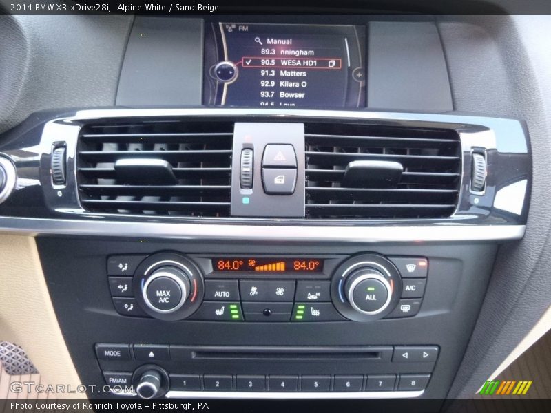 Alpine White / Sand Beige 2014 BMW X3 xDrive28i