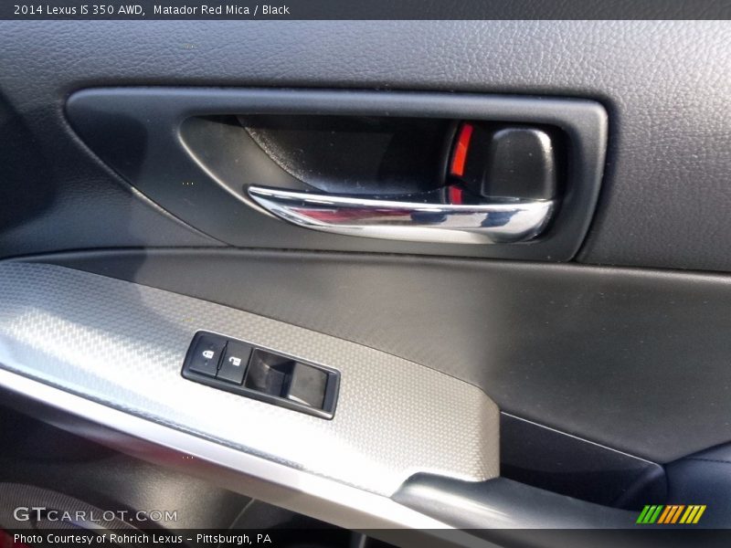 Matador Red Mica / Black 2014 Lexus IS 350 AWD