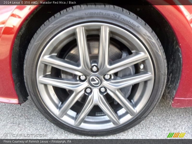 Matador Red Mica / Black 2014 Lexus IS 350 AWD