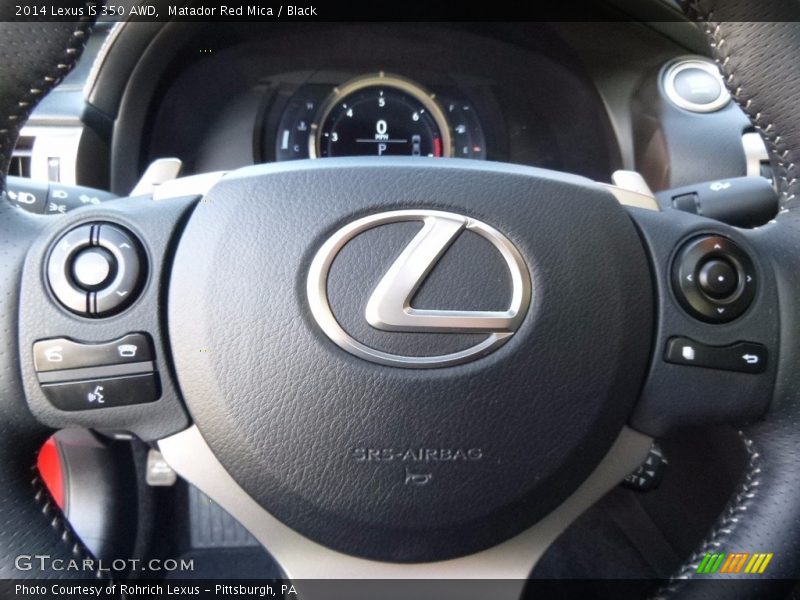 Matador Red Mica / Black 2014 Lexus IS 350 AWD