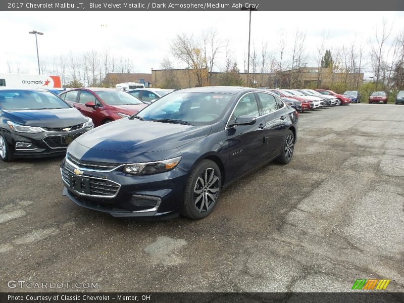Blue Velvet Metallic / Dark Atmosphere/Medium Ash Gray 2017 Chevrolet Malibu LT