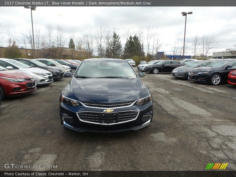 Blue Velvet Metallic / Dark Atmosphere/Medium Ash Gray 2017 Chevrolet Malibu LT