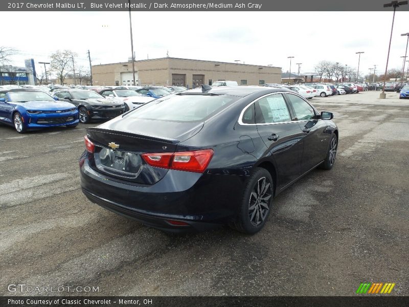 Blue Velvet Metallic / Dark Atmosphere/Medium Ash Gray 2017 Chevrolet Malibu LT
