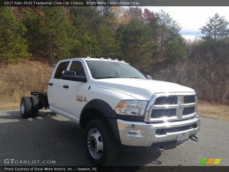 Bright White / Black/Diesel Gray 2017 Ram 4500 Tradesman Crew Cab Chassis