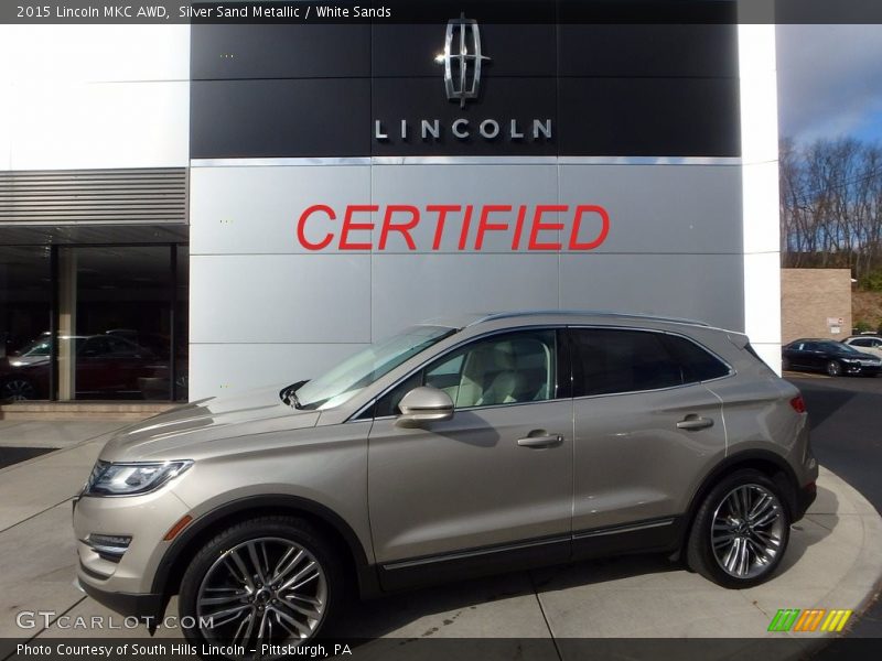 Silver Sand Metallic / White Sands 2015 Lincoln MKC AWD
