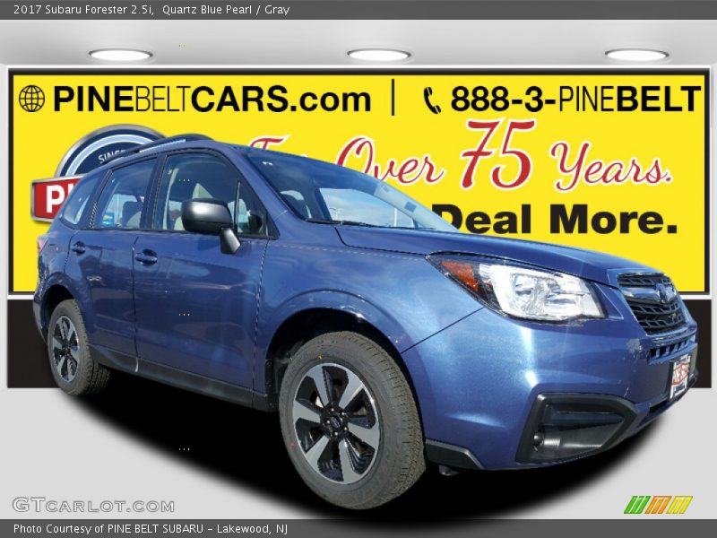 Quartz Blue Pearl / Gray 2017 Subaru Forester 2.5i