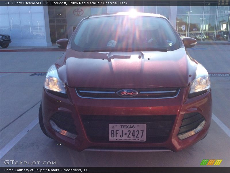 Ruby Red Metallic / Charcoal Black 2013 Ford Escape SEL 1.6L EcoBoost