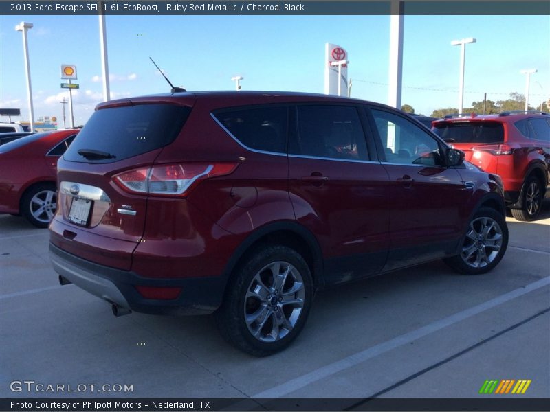 Ruby Red Metallic / Charcoal Black 2013 Ford Escape SEL 1.6L EcoBoost
