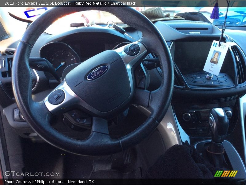 Ruby Red Metallic / Charcoal Black 2013 Ford Escape SEL 1.6L EcoBoost