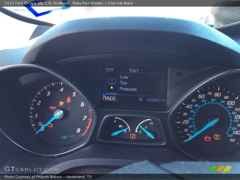 Ruby Red Metallic / Charcoal Black 2013 Ford Escape SEL 1.6L EcoBoost