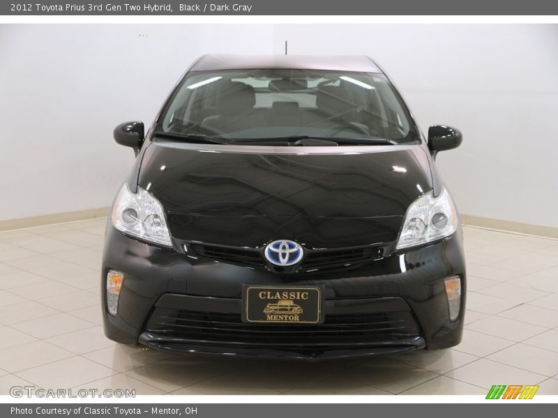 Black / Dark Gray 2012 Toyota Prius 3rd Gen Two Hybrid