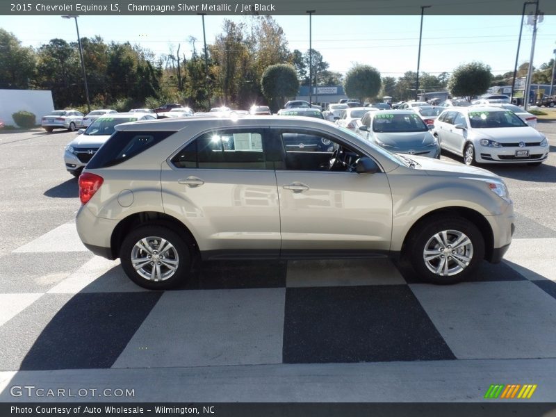 Champagne Silver Metallic / Jet Black 2015 Chevrolet Equinox LS