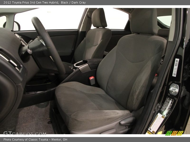 Black / Dark Gray 2012 Toyota Prius 3rd Gen Two Hybrid