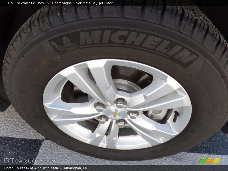 Champagne Silver Metallic / Jet Black 2015 Chevrolet Equinox LS