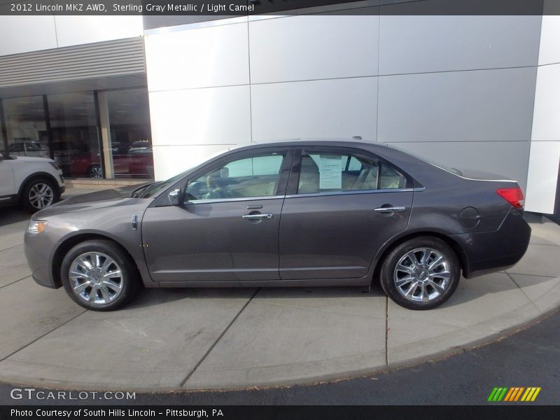 Sterling Gray Metallic / Light Camel 2012 Lincoln MKZ AWD