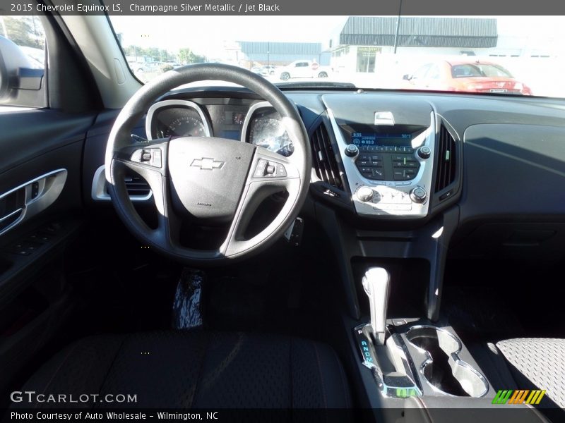 Champagne Silver Metallic / Jet Black 2015 Chevrolet Equinox LS