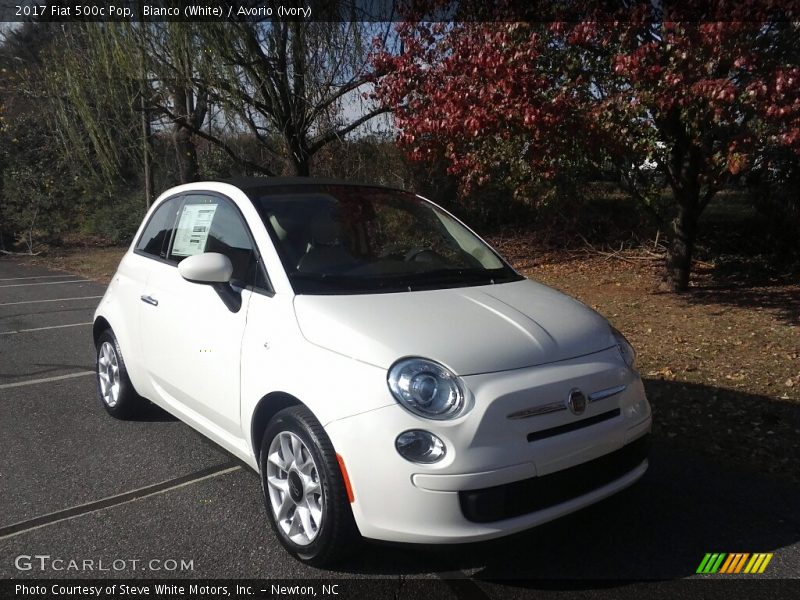 Bianco (White) / Avorio (Ivory) 2017 Fiat 500c Pop