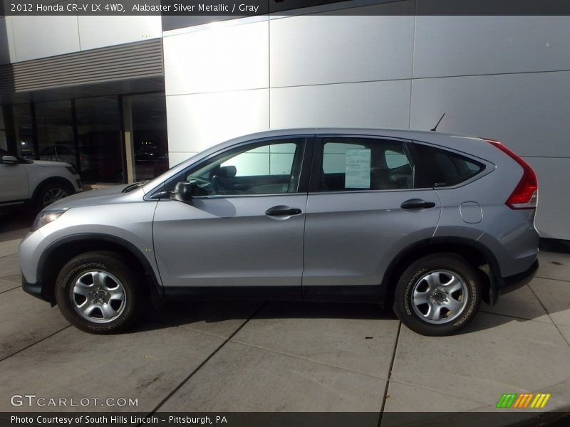 Alabaster Silver Metallic / Gray 2012 Honda CR-V LX 4WD