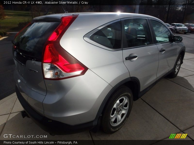 Alabaster Silver Metallic / Gray 2012 Honda CR-V LX 4WD