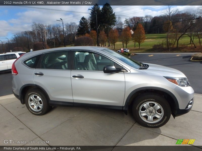 Alabaster Silver Metallic / Gray 2012 Honda CR-V LX 4WD