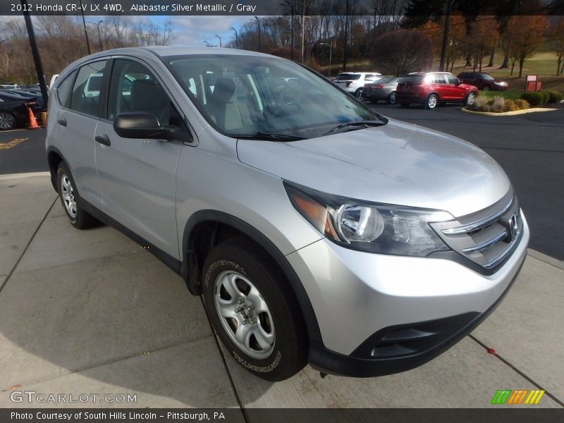 Alabaster Silver Metallic / Gray 2012 Honda CR-V LX 4WD