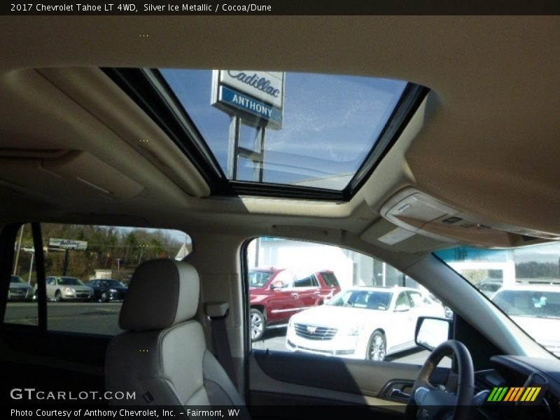Silver Ice Metallic / Cocoa/Dune 2017 Chevrolet Tahoe LT 4WD