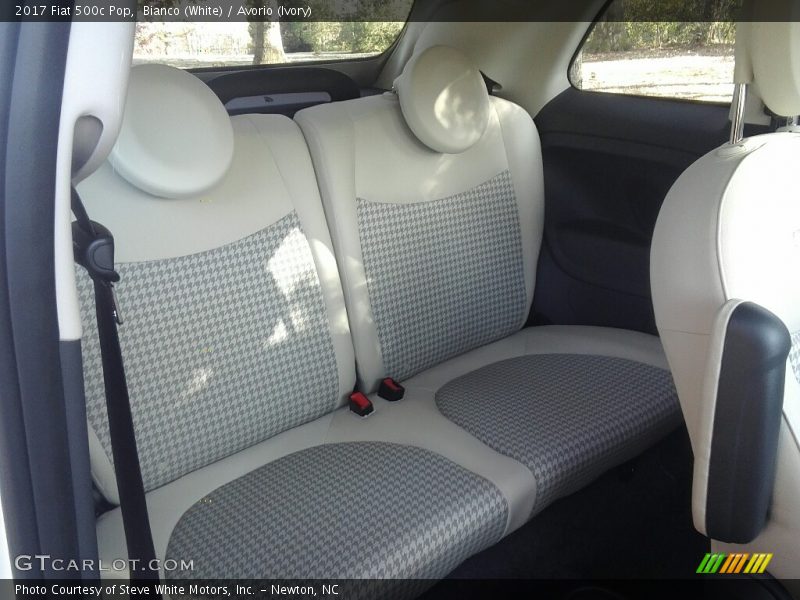 Rear Seat of 2017 500c Pop