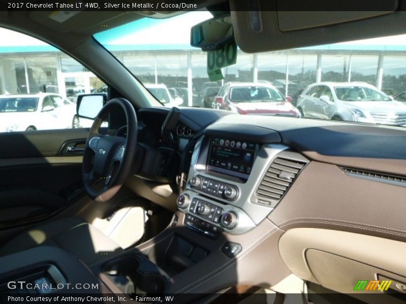 Silver Ice Metallic / Cocoa/Dune 2017 Chevrolet Tahoe LT 4WD