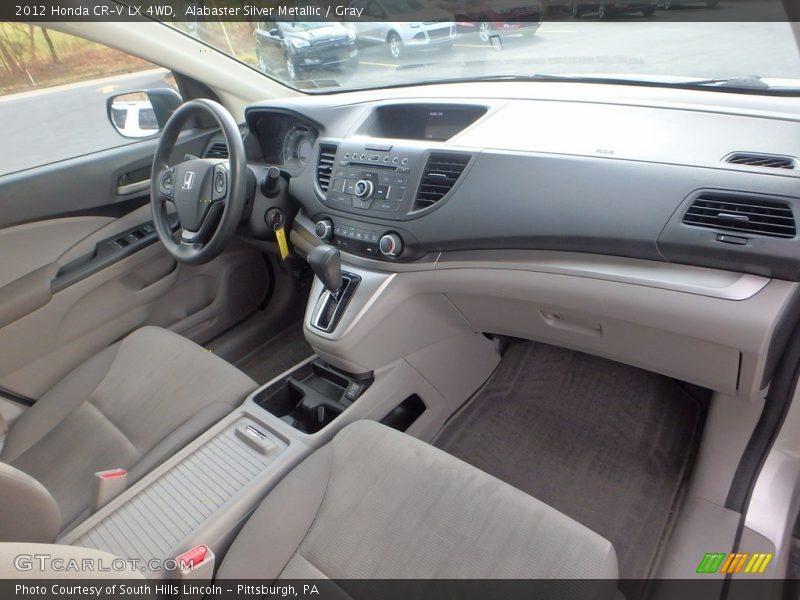 Alabaster Silver Metallic / Gray 2012 Honda CR-V LX 4WD