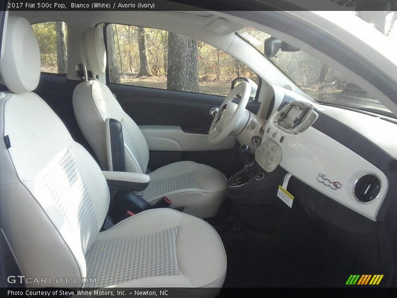 Front Seat of 2017 500c Pop