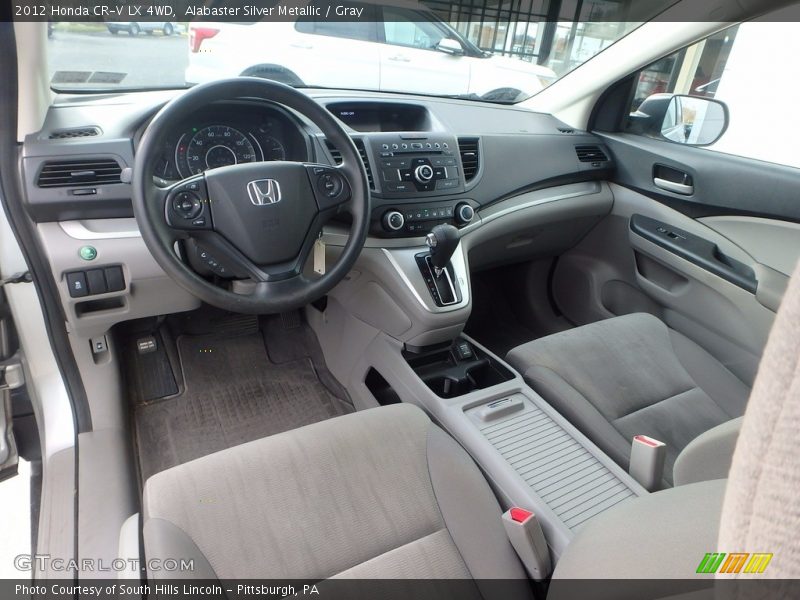 Alabaster Silver Metallic / Gray 2012 Honda CR-V LX 4WD