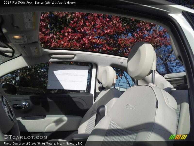 Sunroof of 2017 500c Pop