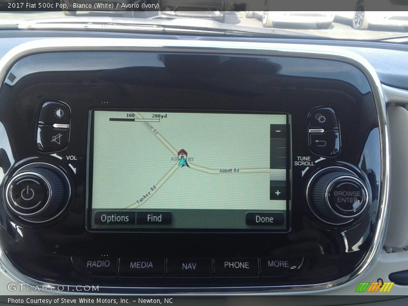 Navigation of 2017 500c Pop