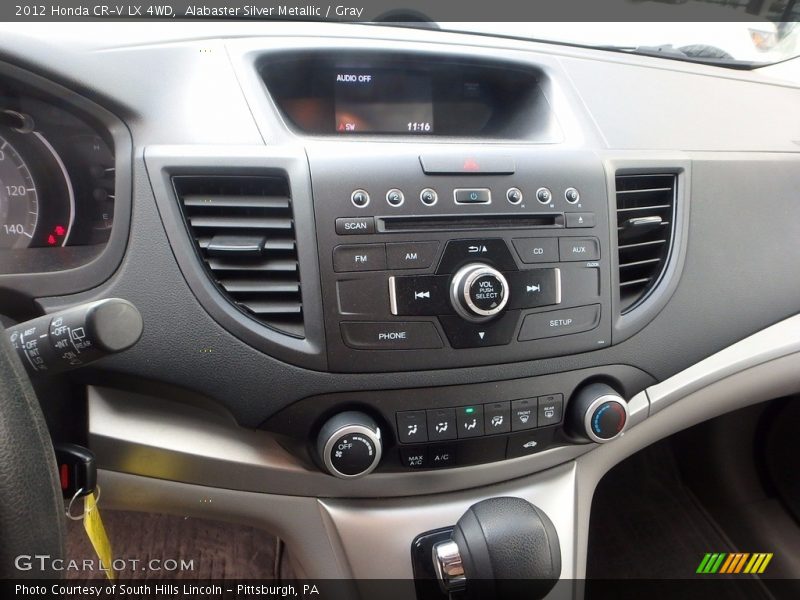 Alabaster Silver Metallic / Gray 2012 Honda CR-V LX 4WD
