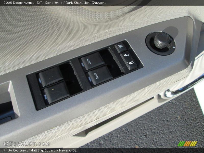 Stone White / Dark Khaki/Light Graystone 2008 Dodge Avenger SXT