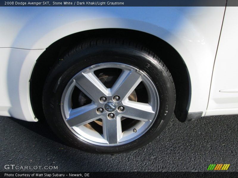 Stone White / Dark Khaki/Light Graystone 2008 Dodge Avenger SXT