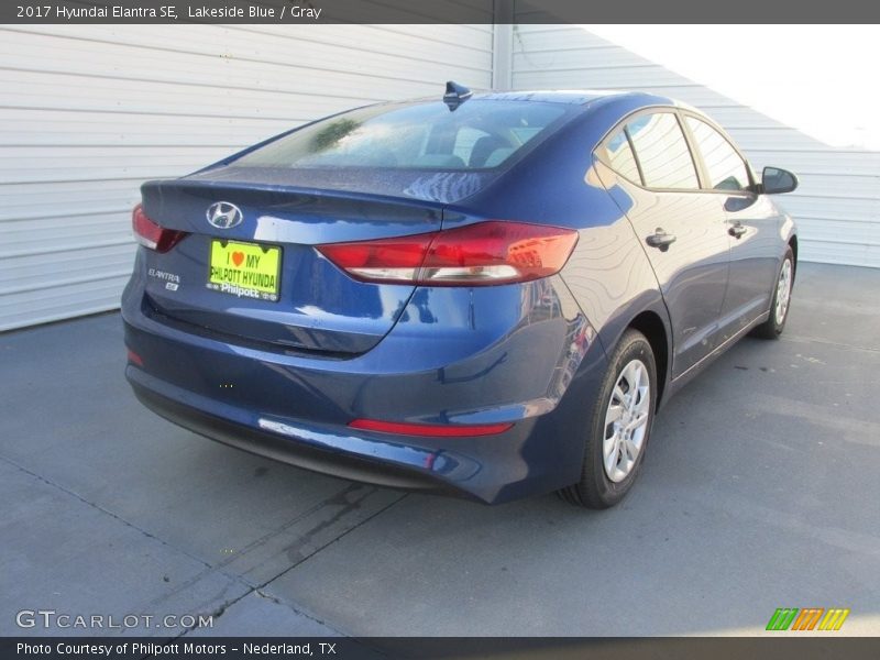 Lakeside Blue / Gray 2017 Hyundai Elantra SE