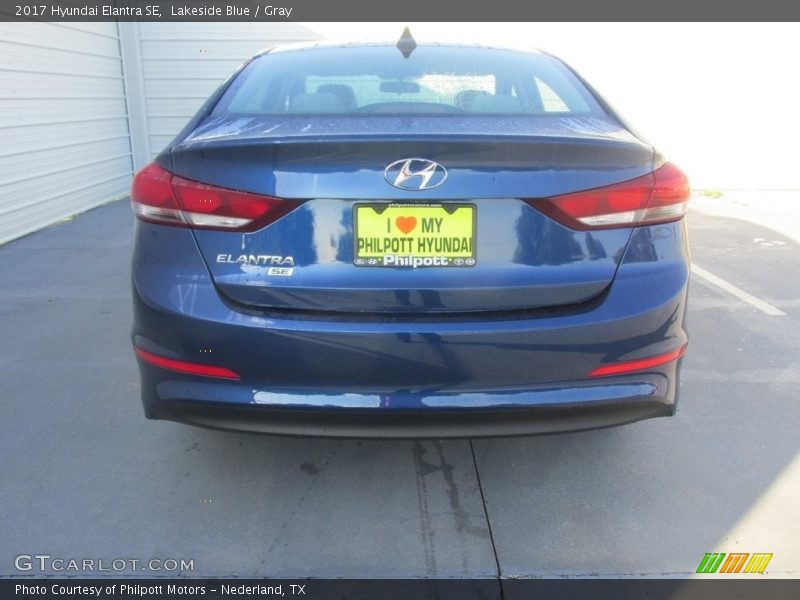 Lakeside Blue / Gray 2017 Hyundai Elantra SE