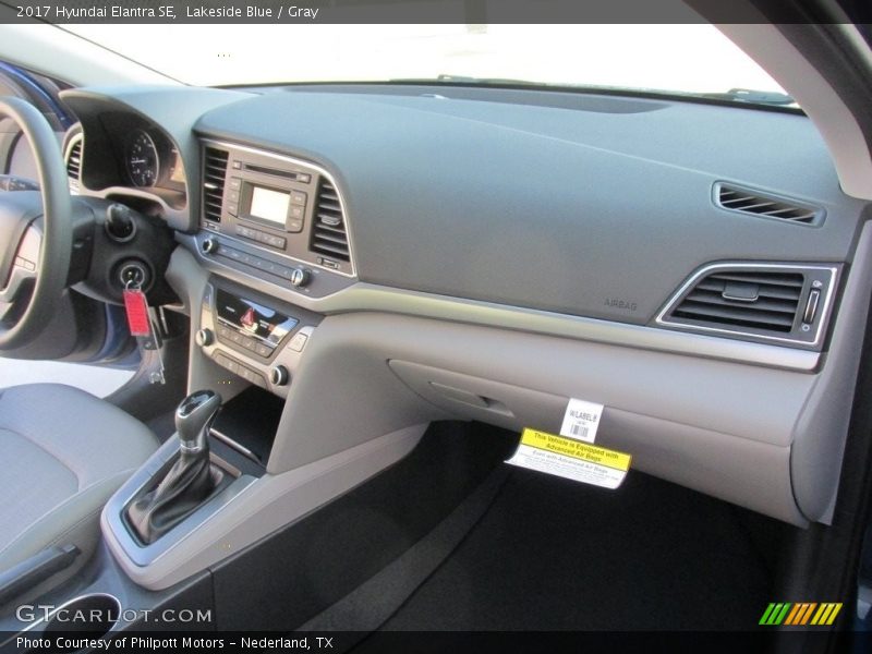 Lakeside Blue / Gray 2017 Hyundai Elantra SE