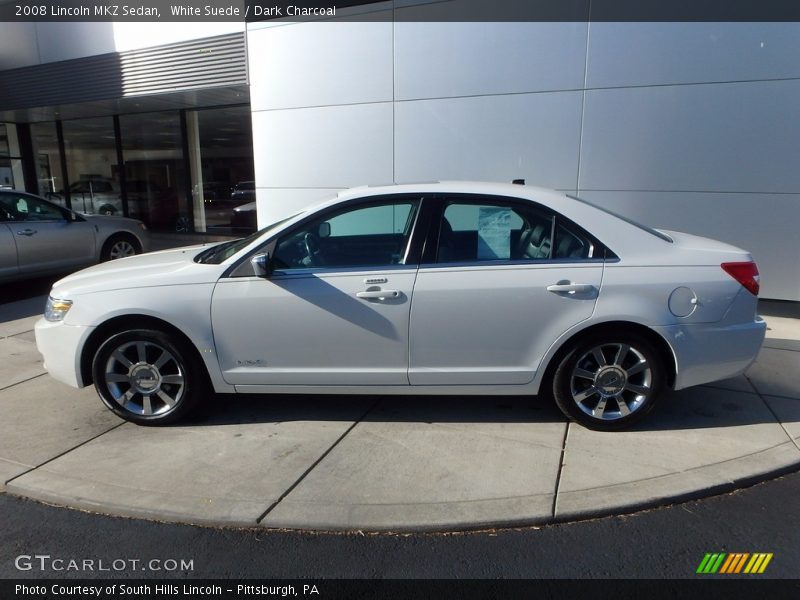 White Suede / Dark Charcoal 2008 Lincoln MKZ Sedan