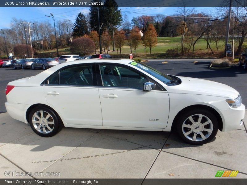 White Suede / Dark Charcoal 2008 Lincoln MKZ Sedan